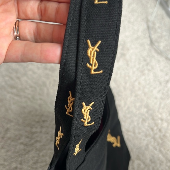 Yves Saint Laurent Black Tote with Gold Logo - Picture 3 of 10
